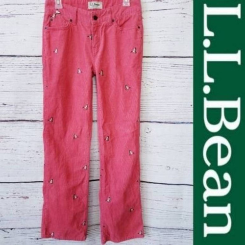 Jeans Pana Coral Patos Ll Bean 14 Petit Rojo