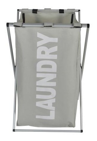 Imagen 2 de 9 de Cesto Ropa Sucia Plegable Tijera Aluminio
