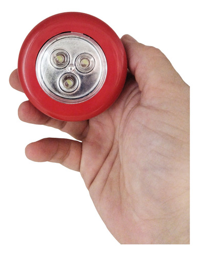Luminária Toque 3 Leds Luz Emergência Cabeceira Cama Cores