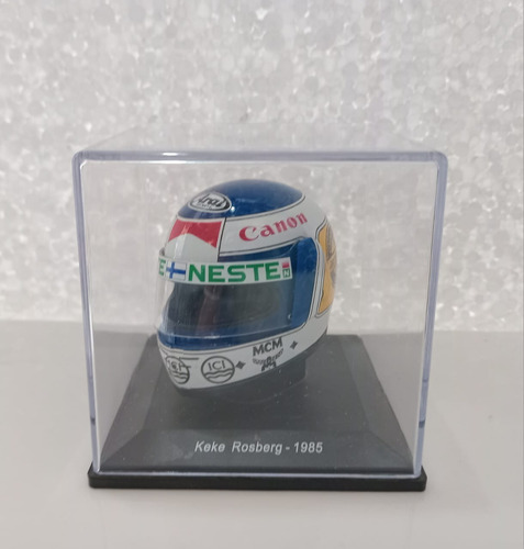 Casco Coleccion Grandes Premios Formula 1 Keke Rosberg 1985