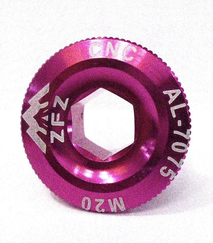 Tampa Tampinha Pedivela Hollowtech Pink Cnc Al-7075 M20