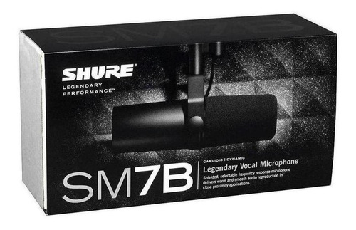 Sm7b Shure Microfono Dinamico Cardioide Color Negro