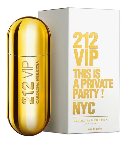 Carolina Herrera 212 Vip Vip Edp 80 ml Para Mujer