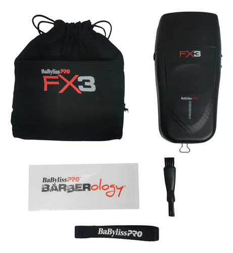 Afeitadora Fx3 Babyliss Pro Recargable Color Negro