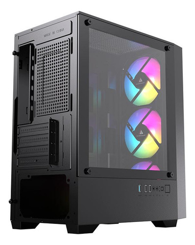 Gabinete Gamer Acegeek Stratus Mesh Rainbow Midtower Com 3 F