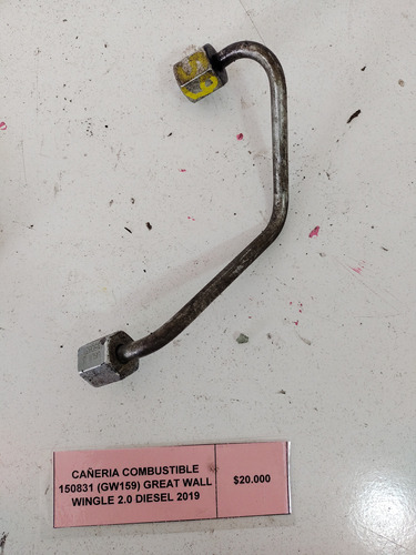 Cañería Combustible Great Wall Wingle 2.0 2019 