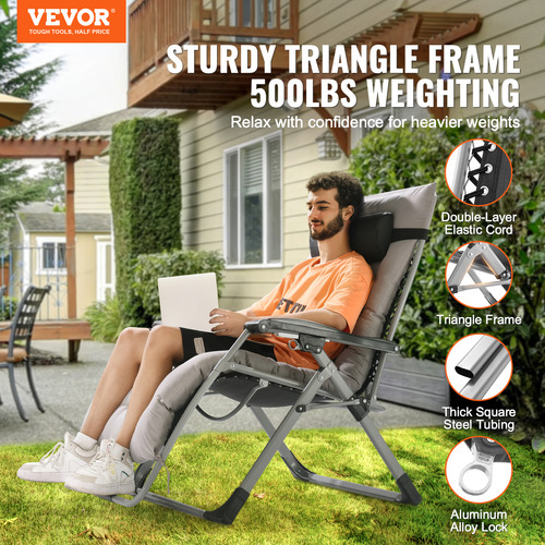 Vevor Zero Gravity Chair Sillón Reclinable Zero Gravity 33
