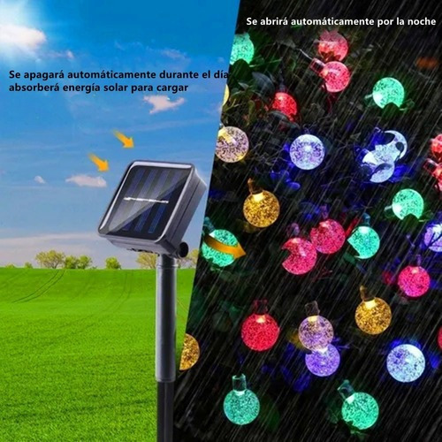 Guirnalda De 50 Luces Led Mini Esferas Decoración Navideña
