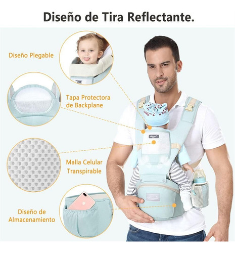 Portabebés Transpirable Ajustableporta Bebe Ergonomico