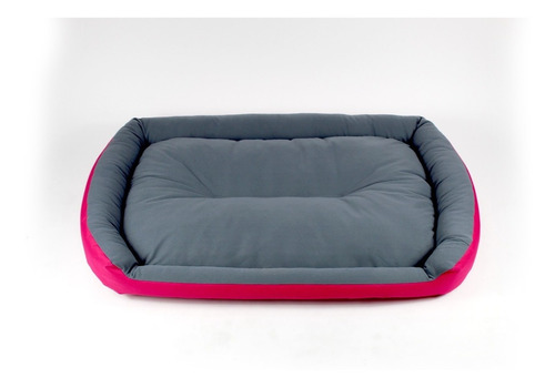 Cama Para Perro Extra Grande Fucsia / Gris Resistente