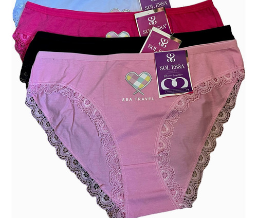 Pack De 2 Bikinis 2 Calzones De Algodon Elasticado