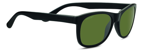 Serengeti Anteo Gafas De Sol Negro Mate Medio Grande Unisex