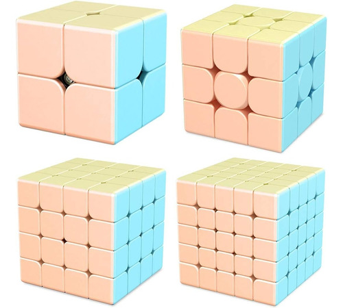 Imagen 1 de 8 de Set De Cubos Mágicos Moyu Fibra De Carbono