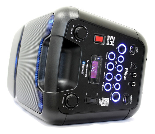 Caixa Som Pcx5500 Festa Som Potente Bluetooth Philco C/ Mic