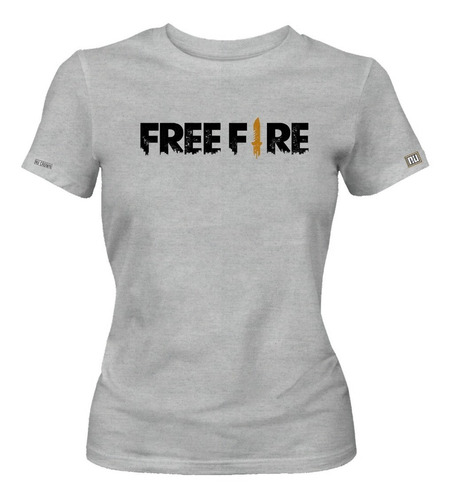 Camiseta Estampada Logo Free Fire Dama Mujer Ikrd