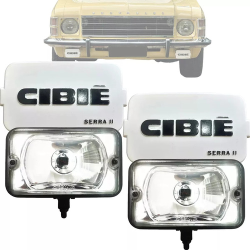 Par Capa Farol Cibie Serra Milha Opala Kombi Gol Fusca Ss Gt