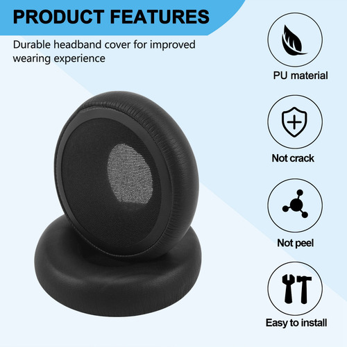 Funda De Cojín De Cuero Para Auriculares, Diadema De Repuest