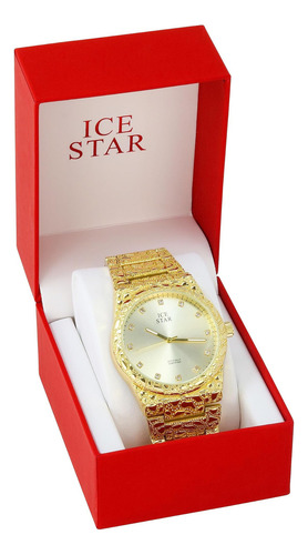 Relógio Masculino Techno Pave Nugget De 45 Mm Com Mostrador
