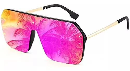  FEISEDY Gafas de sol cuadradas de una pieza para mujer