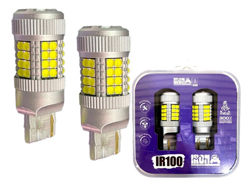 Kit Ampolletas 40 Led Retroceso T20 Blanco Canbus 12v/24v