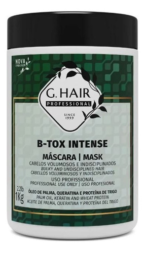 G. Hair Profissional B-tox Intense Máscara 1 Kg