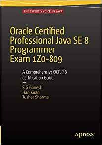 Oracle Certified Professional Java Se 8 Programmer Exam 1z08