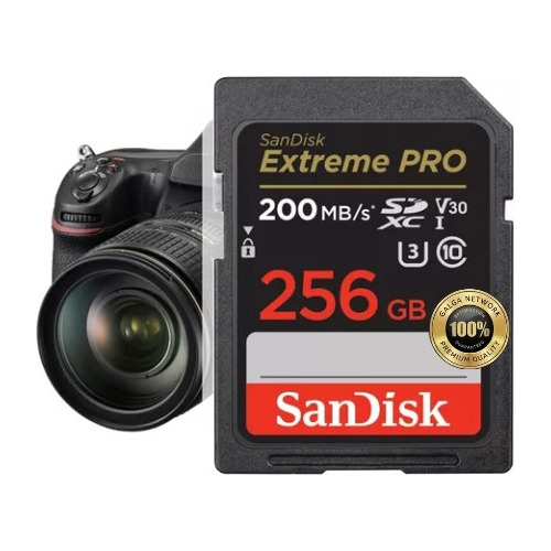 Tarjeta Memoria Sandisk Extreme Pro 256gb V30 C10 U3 200mb/s