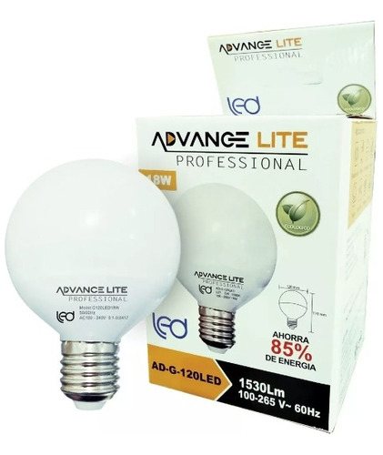 Foco Led Advance Lite Ad-g-120led 18w 3000k 1550lm