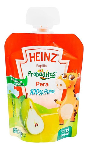 Papilla Heinz Para Bebé Etapa 1 Pera 71 Gr