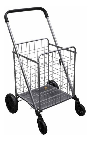 Carrito Compra Plegable Rueda 360° Para Comestibl Lavanderia