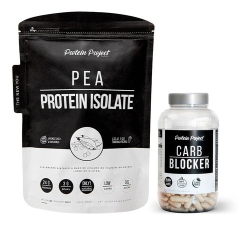 Vegan Pea Protein Project Isolate 908g + Carb Blocker 