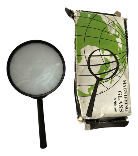 Lupa Glass 90 Mm Diametro Aro Plástico
