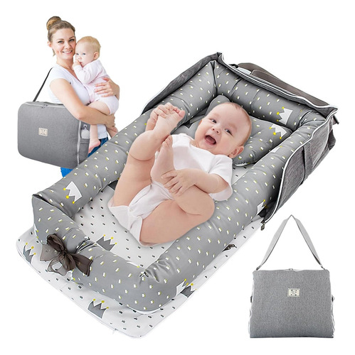 Weagp Cuna De Bebé Portátil Plegable Cuna Nidos Para Bebé