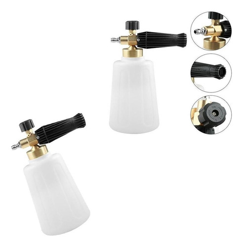 2pcs De Coche Nieve Foam Lance Ajustable Espuma Espray