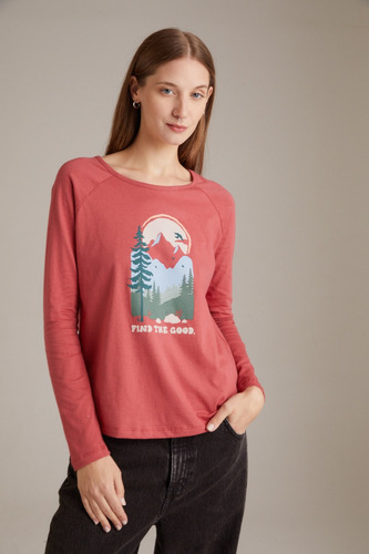 Remera Manga Raglan Larga Mujer Portsaid