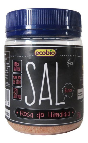 Sal Rosa Do Himalaia Fino 250g - Ecobio