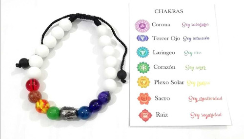 Pulsera Buda Con Chacras Piedras Naturales Cuarzo Y Agatas