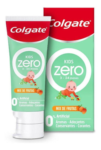 Gel Dental Kids Zero 3-24 Meses Mix De Frutas Sem Flúor 50g Colgate
