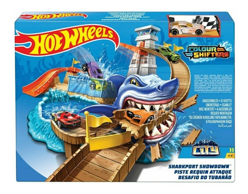 Imagen 1 de 4 de Pista Hot Wheels Tiburon Devorador Original Mattel