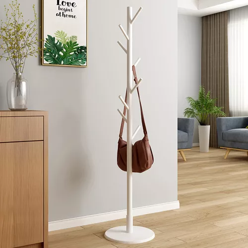 Perchero De Pie De Madera Tipo Arbol Para Colgar Ropa Bolsos Abrigos  Percheros