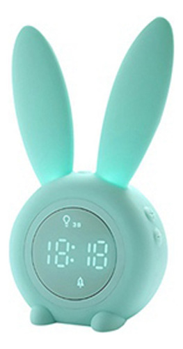 Despertador Digital Led Con Forma De Conejo, Pantalla Led El