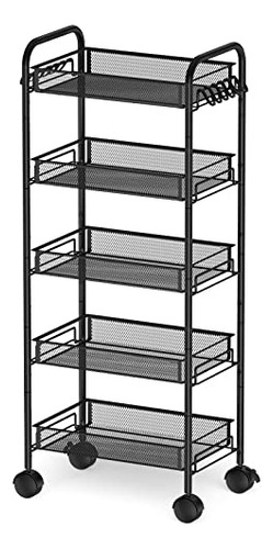 Carrito Rodante De 5 Niveles, Versión Mejorada 2023, C..