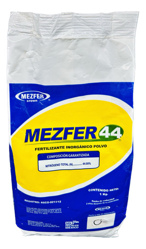 Mezfer 44  Fertilizante Sólido Alto En Nitrógeno 1 Kg