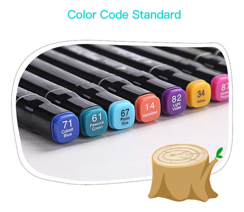 48 Cores Art Markers Conjunto De Ponta Dupla Marcador De Pon