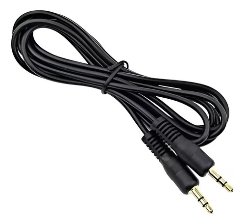 Cable Auxiliar Plug A Plug Estereo Puntas Doradas Envios