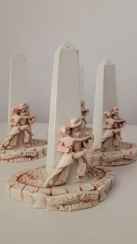 3 Obeliscos Escultura Estatua Hueso Tango Argentina
