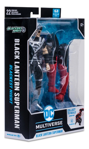 Figura De Acción Dc Multiverse Black Lantern Superman Nuevo