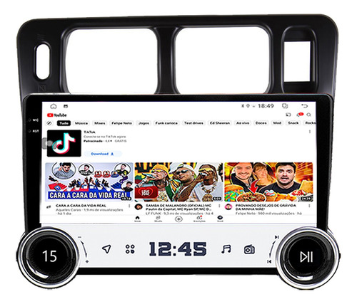 Kit Multimidia Tr4 02/14 10p Knob Android Auto Carplay 64gb