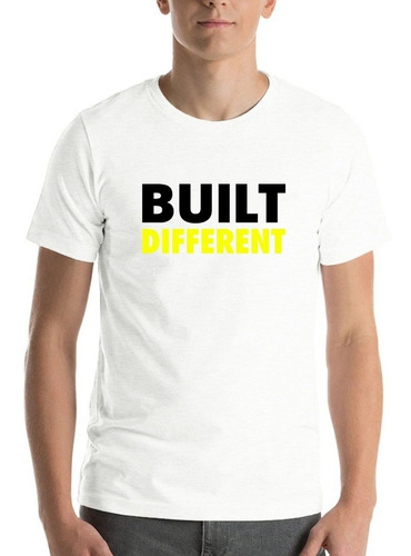 Polera Build Different Yellow Crossfit Gimnasio Luchador 