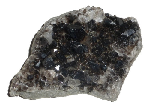 Mineral De Colección Cuarzo Ahumado Drusa De Arkansas Usa